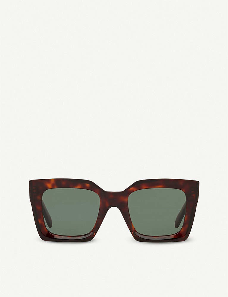 CELINE CL40130I tortoiseshell acetate sunglasses | Selfridges