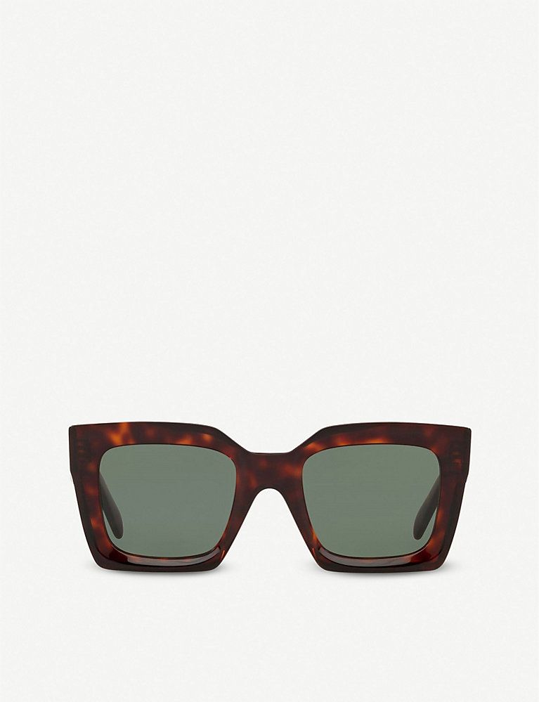 CELINE CL40130I tortoiseshell acetate sunglasses | Selfridges
