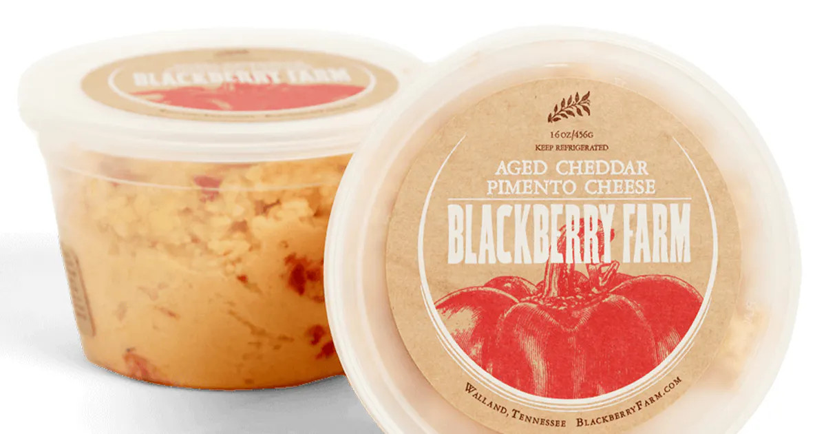 Aged Cheddar Pimento - Large 2 Pack by Blackberry Farm | Goldbelly | Goldbelly