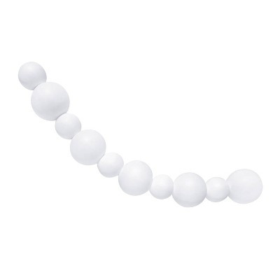 Minnidip Balloon Garland 10-cluster Strand in White Matte | Target