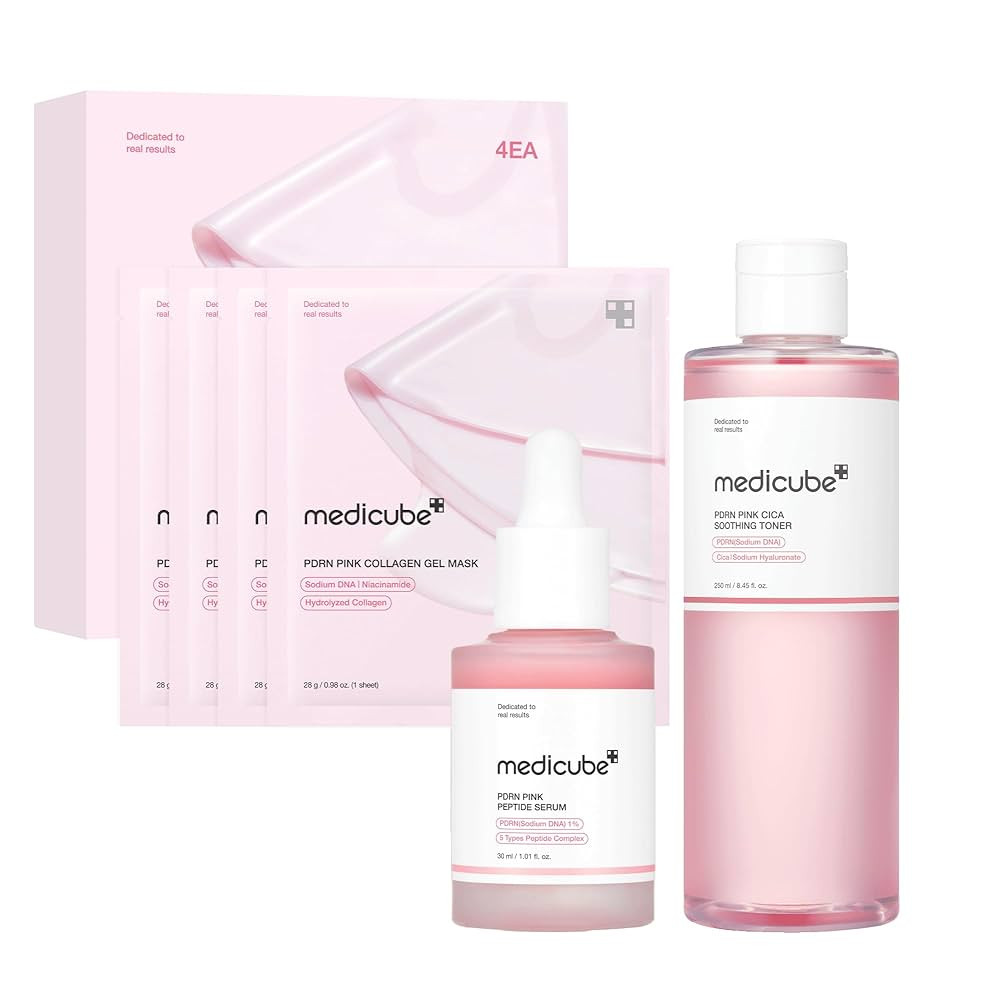medicube Salmon DNA PDRN Pink Trio Set: Salmon DNA PDRN Pink Peptide Serum and Salmon DNA PDRN Pi... | Amazon (US)