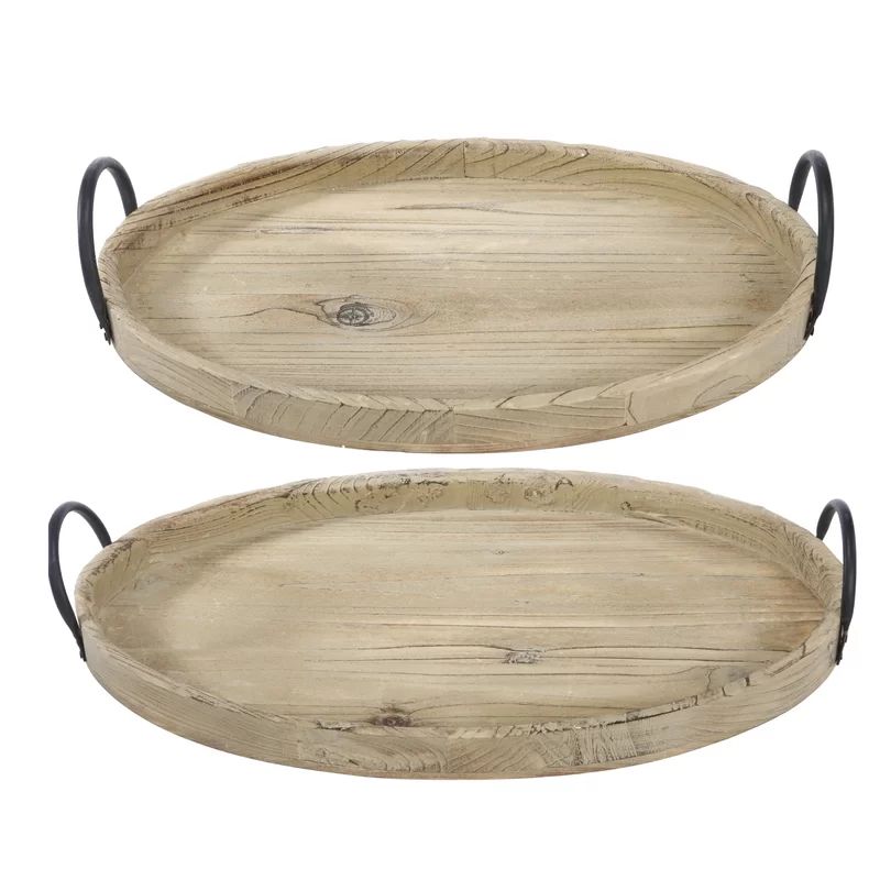 Edens 2 Piece Serving Tray Set (Set of 2) | Wayfair North America