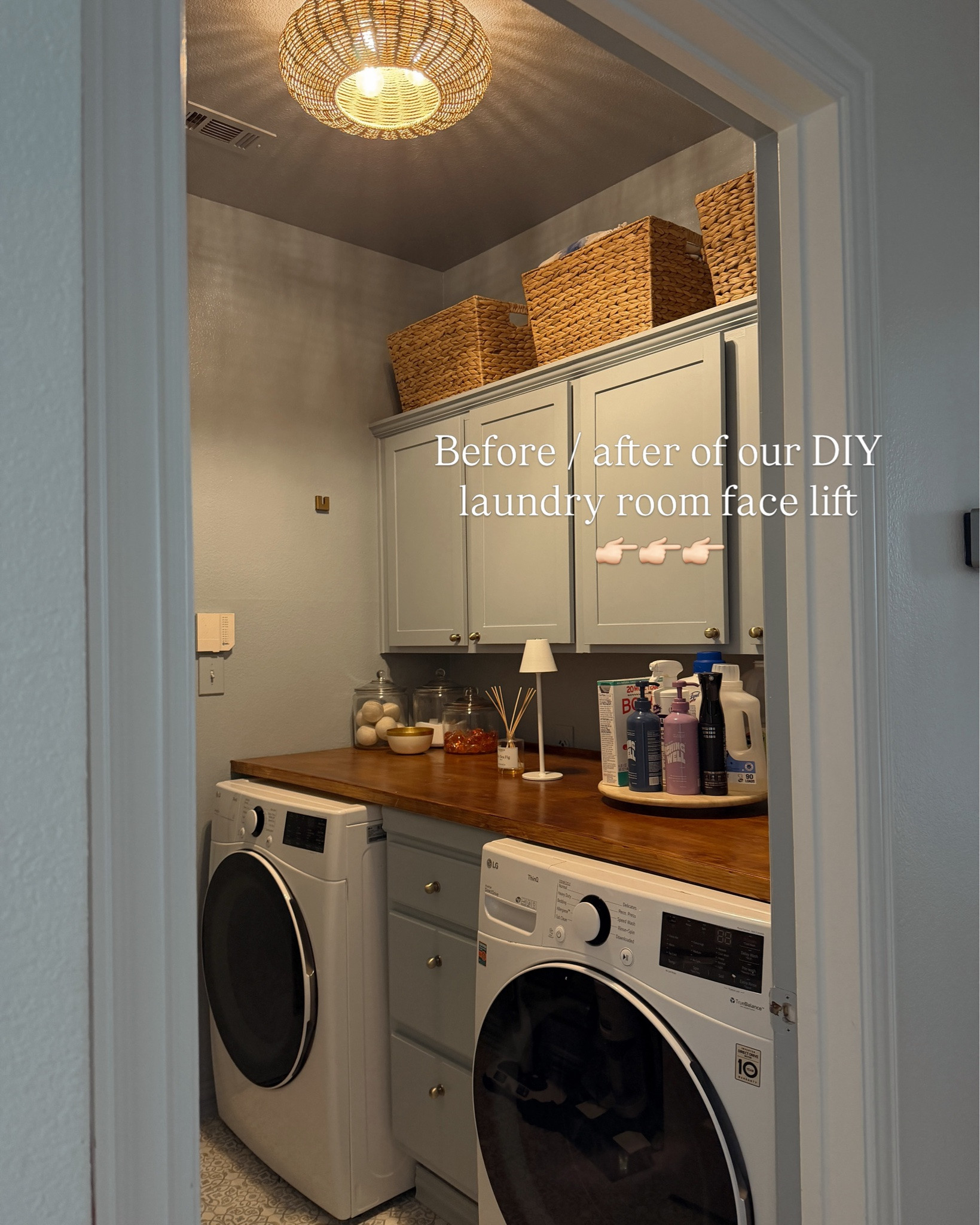 Our summer project is officially complete! Our small laundry room transformation and total cost at the end! 

#laundryroom #laundryroomdesign #laundryroomdiy #smalllaundryroom