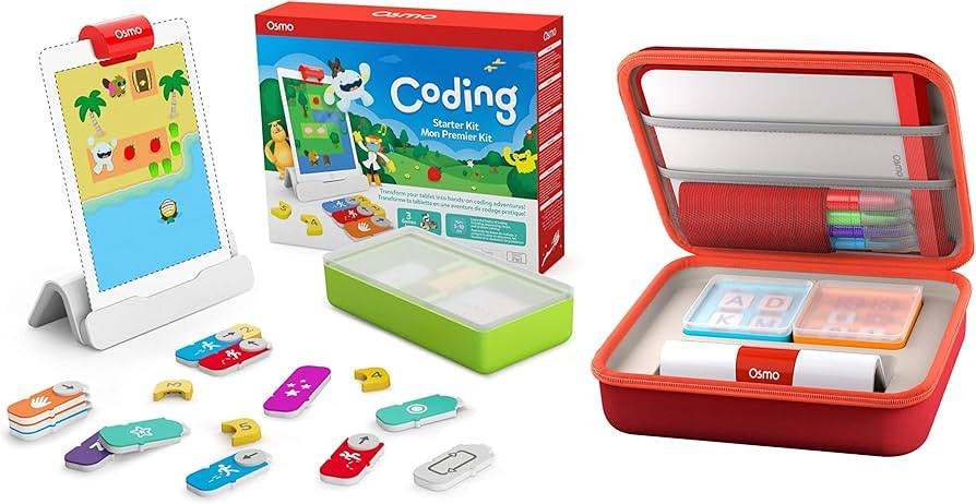 Osmo - Coding Starter Kit for iPad Plus Large Storage Case - 3 Educational Learning Games - Ages ... | Amazon (US)