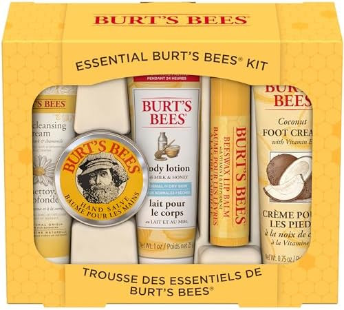 Burt's Bees Gifts Ideas - Essential Everyday Beauty Set, 5 Travel Size Products - Deep Cleansing ... | Amazon (US)