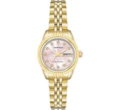 Armitron Women's Day/Date Crystal Accented Dial Metal Bracelet Watch, 75/2475 | Amazon (US)