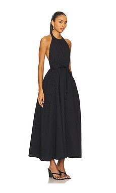 Lovers and Friends Idun Halter Neck Midi Dress in Black from Revolve.com | Revolve Clothing (Global)