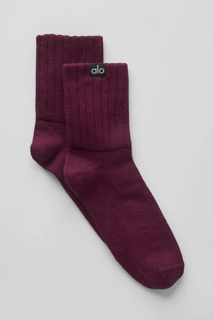 Unisex Half-Crew Scrunch Sock | Alo Yoga (US)