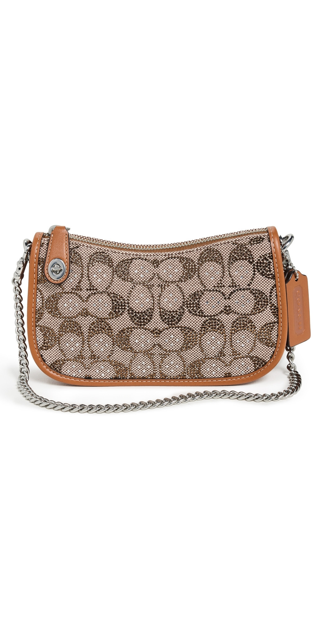 Coach Crystals Signature Jacquard Swinger 20 Bag Burnished Amber One Size | Shopbop