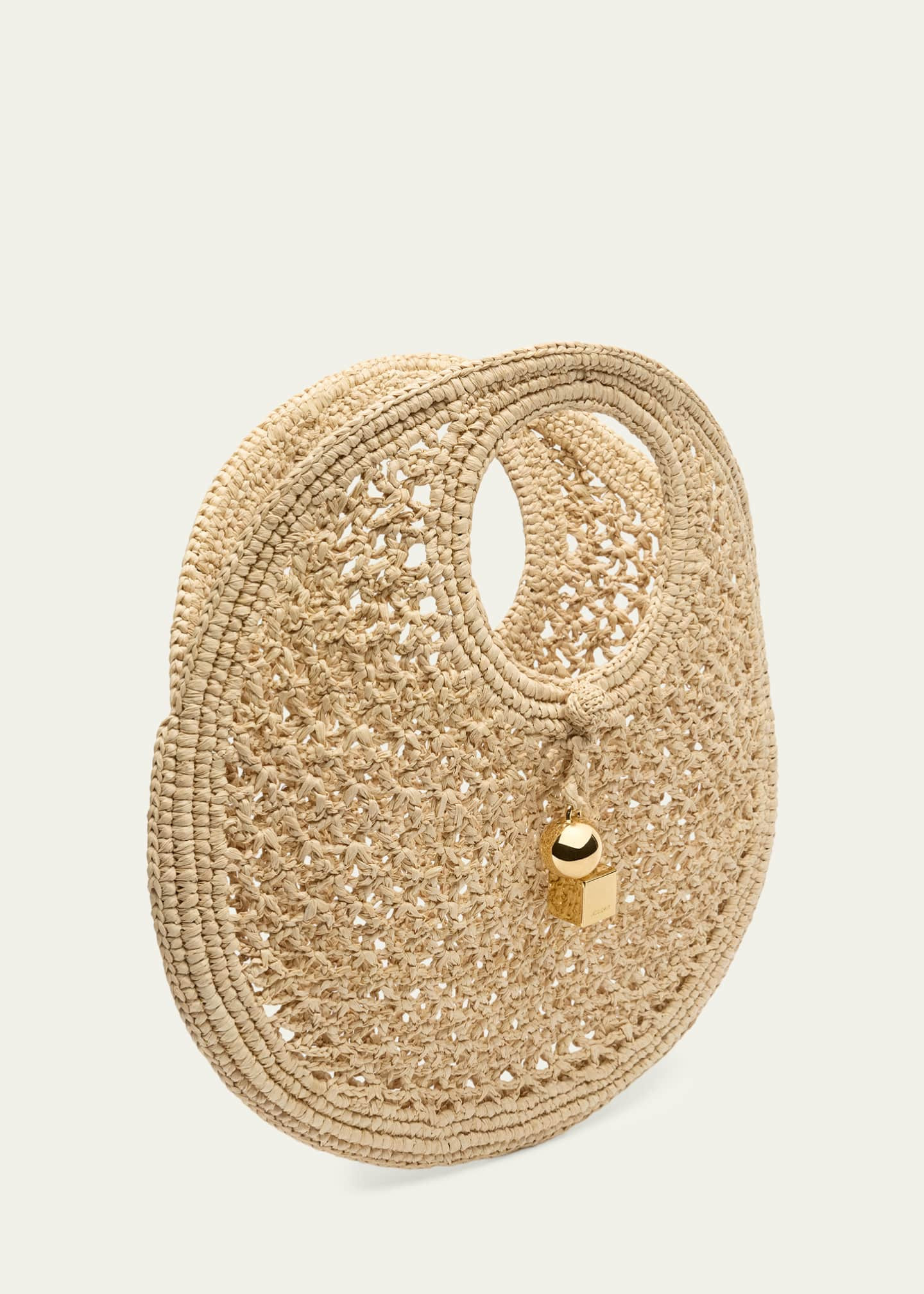 Jacquemus Le Petite Crochet Raffia Top-Handle Bag | Bergdorf Goodman