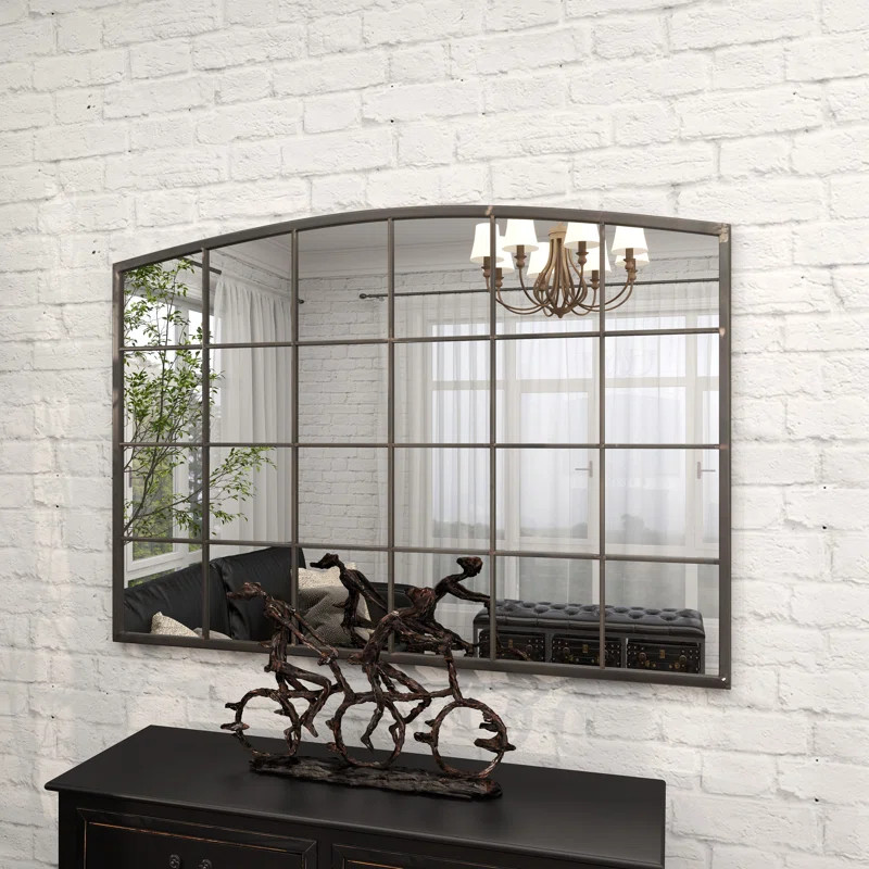 Glass Window Pane Inspired Room Wall Mirror | Wayfair North America