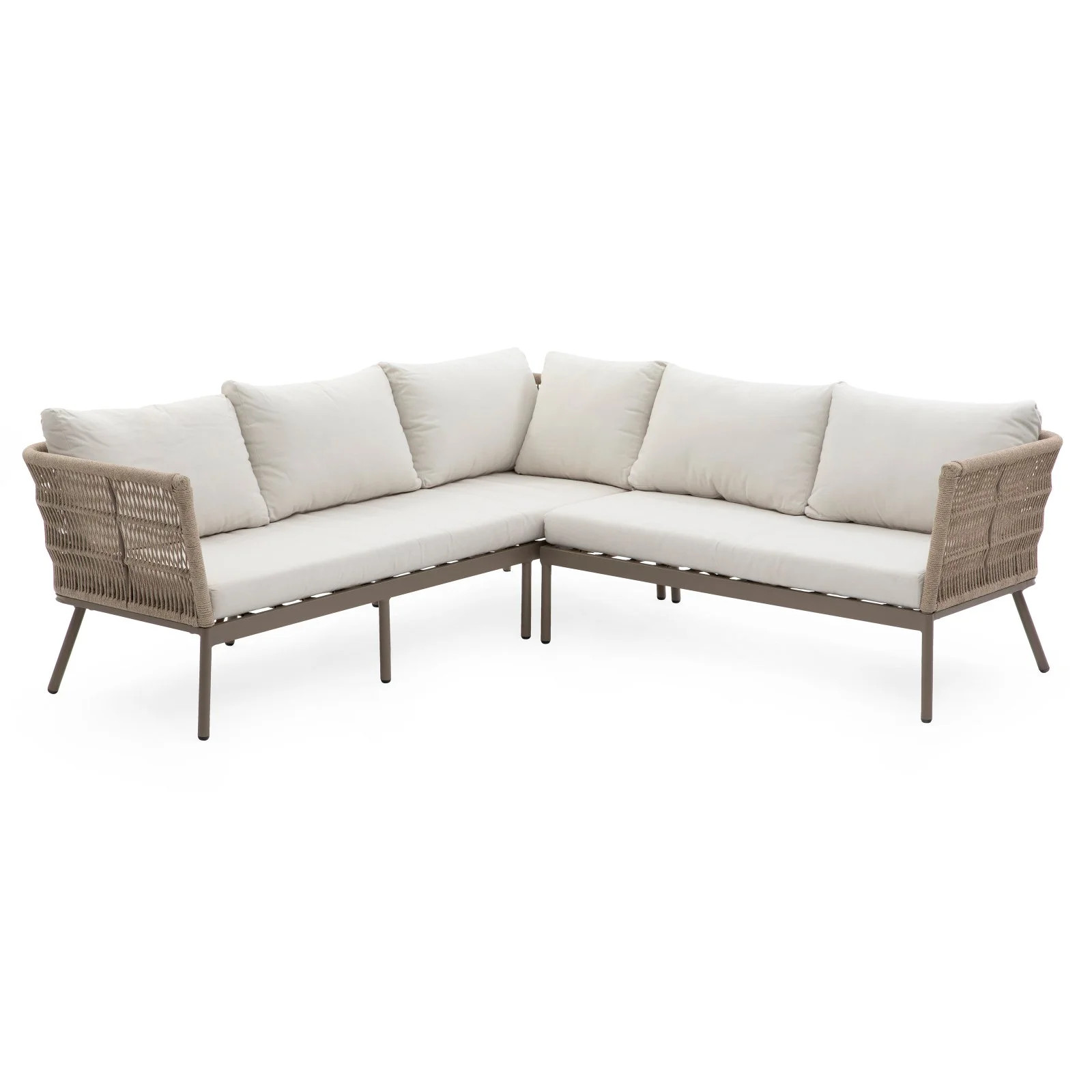 Belham Living Wicklow Rope Weave Outdoor Sectional Sofa Set | Walmart (US)