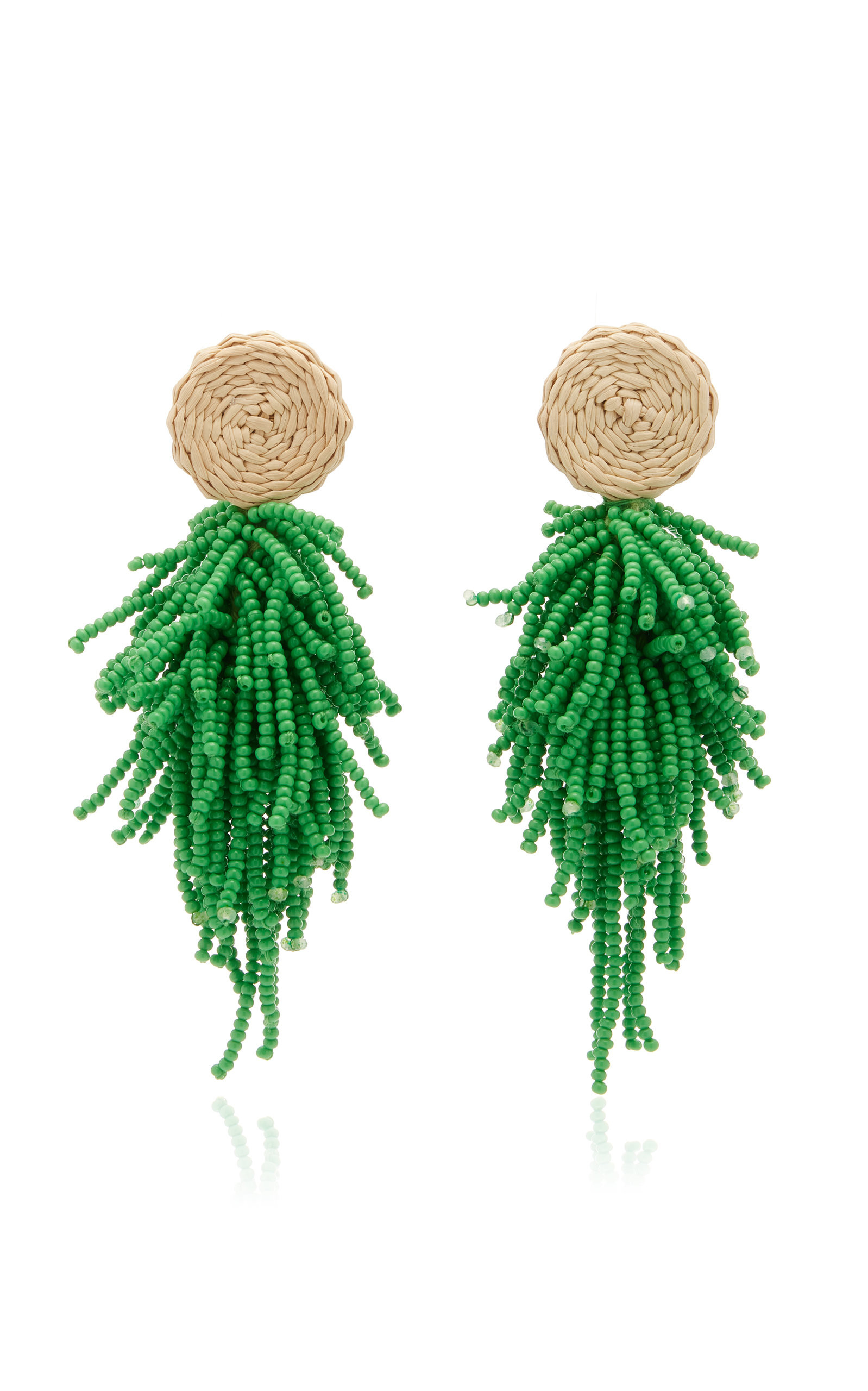 Glass Beaded Luxurious Experience Earrings | Moda Operandi (Global)