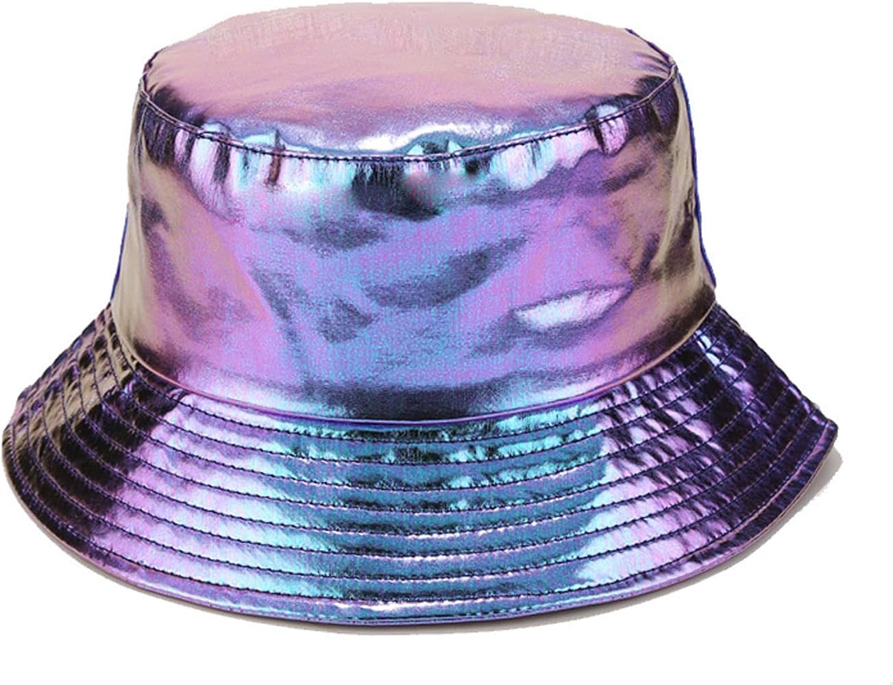 BOLLEY JOSS Metallic Bucket Hat for Women Holographic Bucket Cap Packable Outdoor Travel Sunhat U... | Amazon (US)