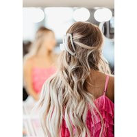 Teleties Large Open Claw Hair Clip in White | Glik's