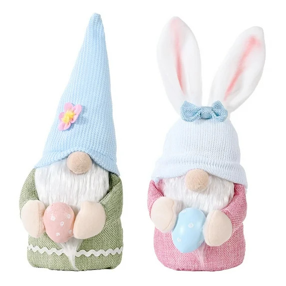 Easter Gnomes Decorations Indoor , 2 Pack Easter Gnomes Doll Bunny Gnome | Walmart (US)