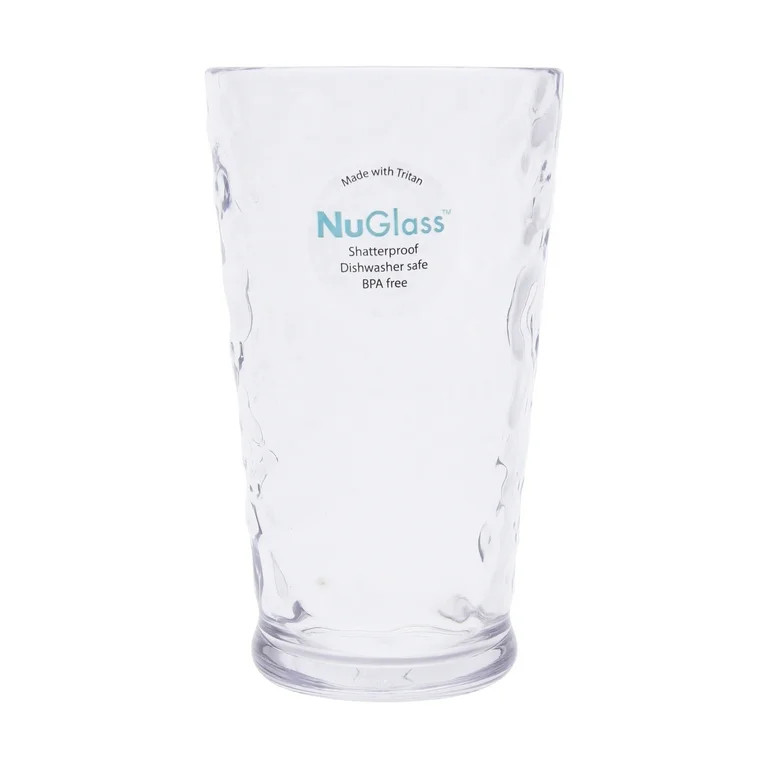 (2 pack) Better Homes & Gardens 20-Ounce Tritan Nuglass Hammered Tumbler, Clear | Walmart (US)