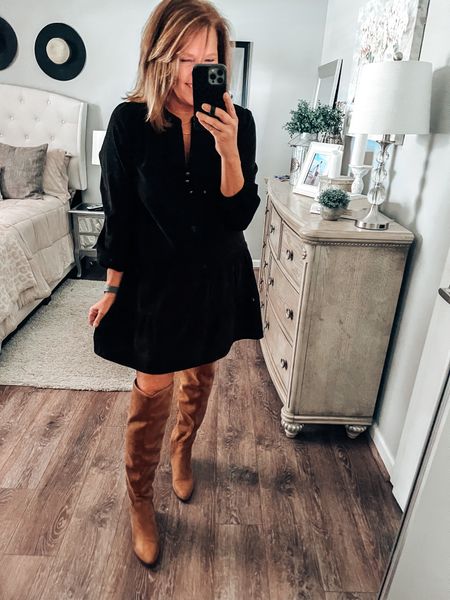 Black Time and Tru lightweight dress, comes in more colors, under $20. Over the knee boots fits tts 

Dress, fall dress, thanksgiving outfit, pink lily, Walmart fashion Walmart finds, Walmart must haves, Black Friday, sale, under $25, fashion over 40

#LTKunder50 #LTKsalealert #LTKshoecrush