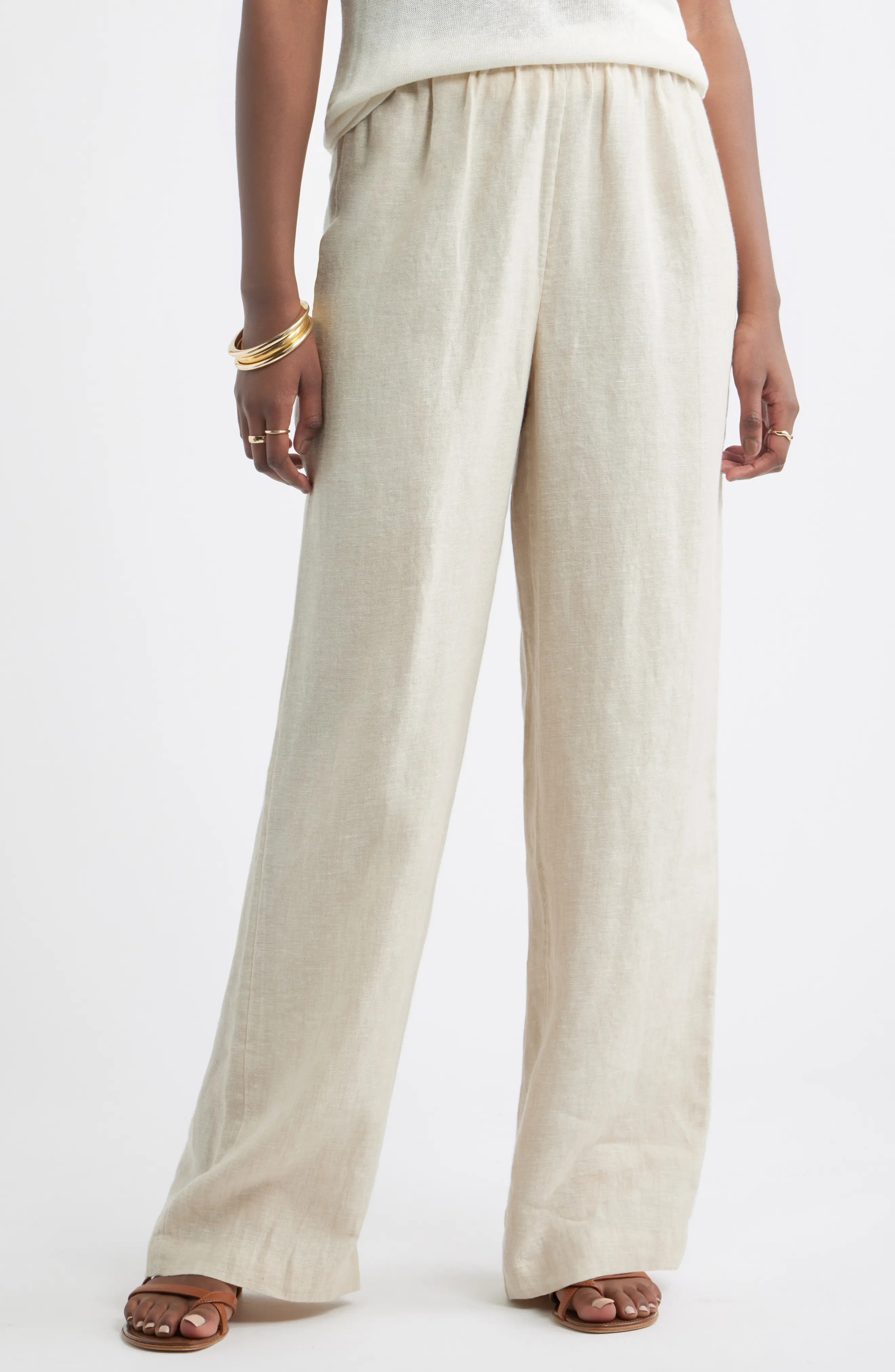 Wide Leg Linen Pants (Women) | Nordstrom | Nordstrom