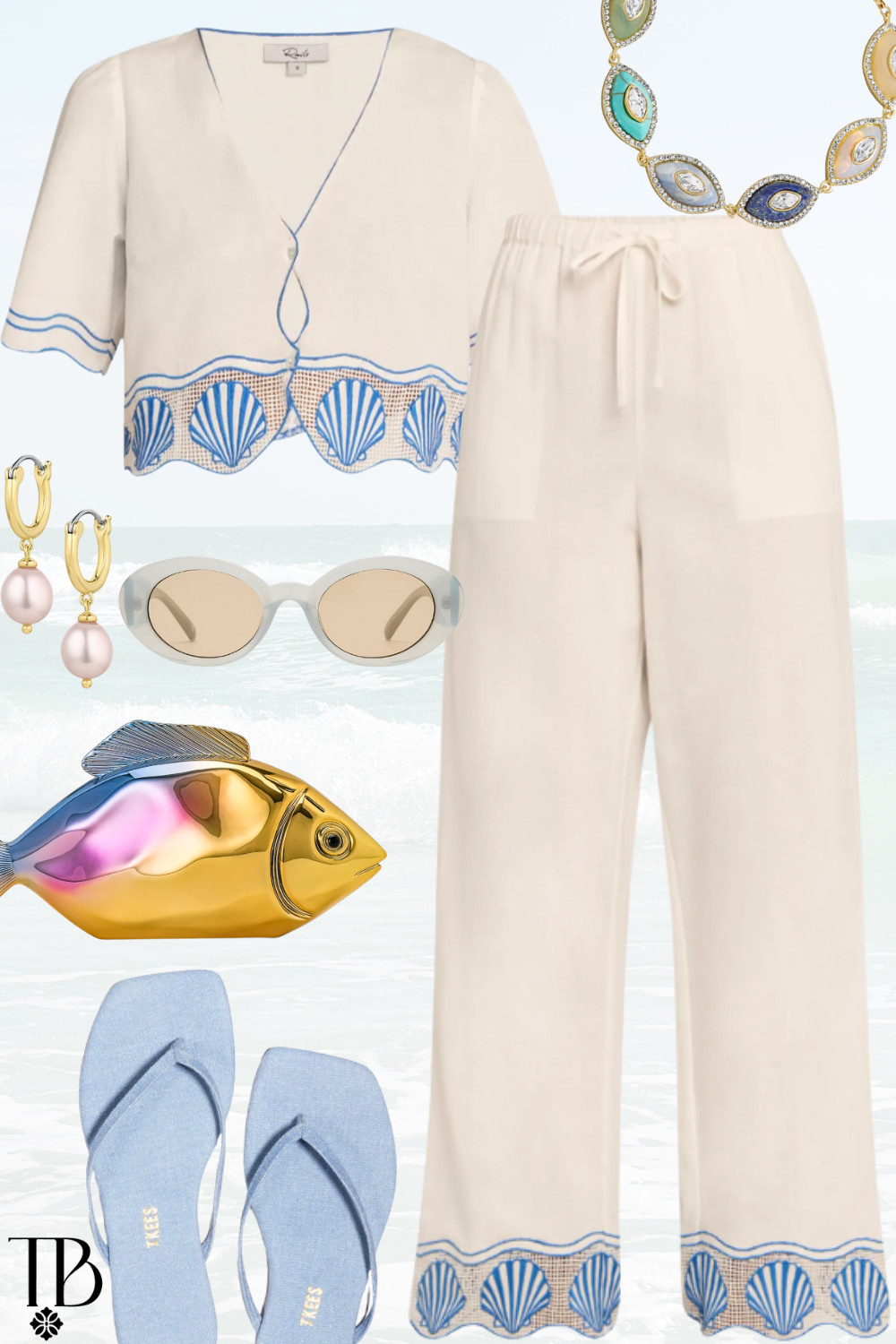 Easy, coastal elegance 🌊🐚 Soft linen textures, ocean-inspired details, and breezy neutrals make this the perfect look for seaside dinners, resort days, or sunset strolls by the water.

 

 #LTKdayinmylife #LTKootd #LTKTravel