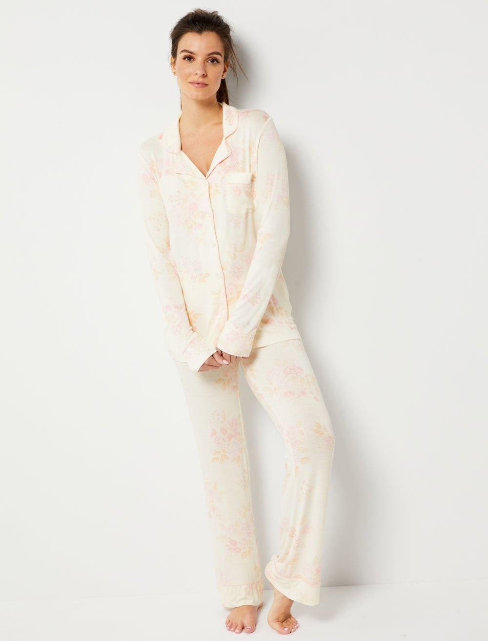 Button Front Nursing Pajama Set | A Pea In The Pod