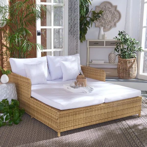 Cadeo Rattan Daybed with Mattress | Wayfair North America