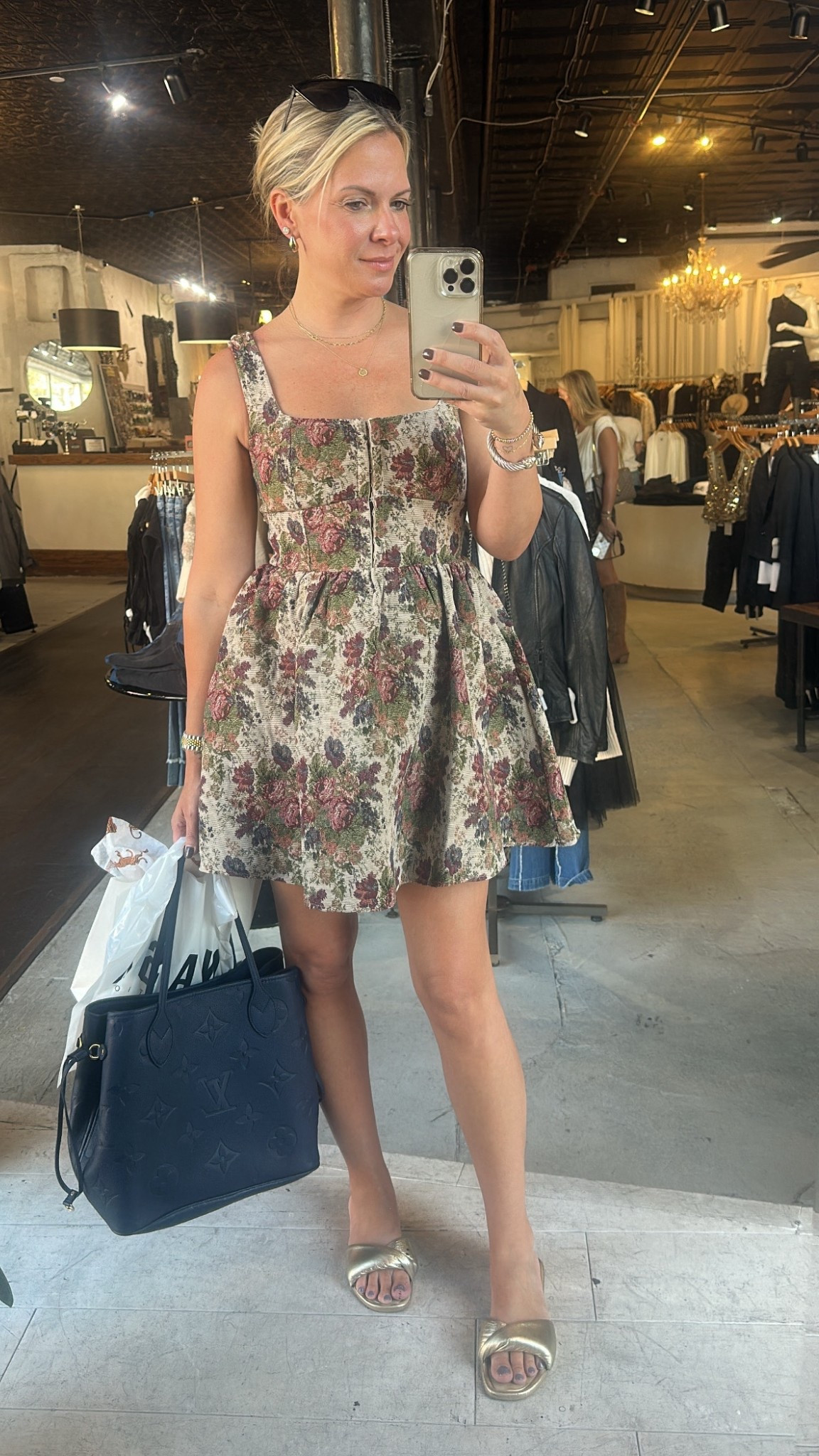What I wore to brunch in Nashville. This Vici floral corset dress is so good! 

#LTKSaleAlert #LTKOver40 #LTKStyleTip