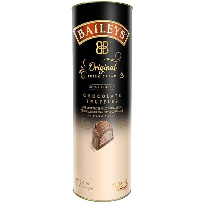 BAILEYS, Christmas Candy, Original Irish Cream, Non-Alcoholic Chocolate Truffles, Gift Tin, 6 Oz.... | Amazon (US)