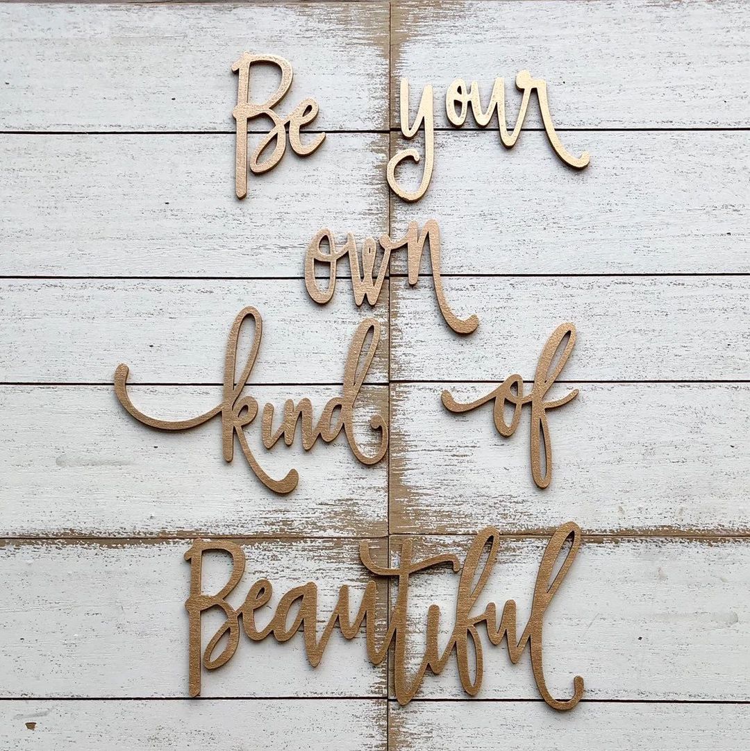 Be Your Own Kind of Beautiful  Motivation Quote  Girl - Etsy | Etsy (US)