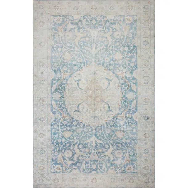 Jules Performance Antique/Sky Rug | Wayfair North America