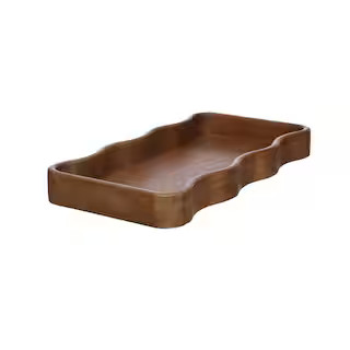 15.75" Brown Wave Wood Tray by Ashland® | Michaels Stores