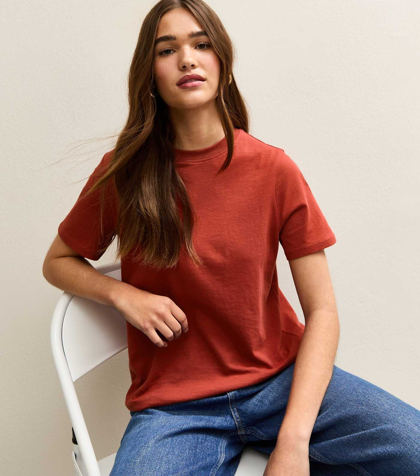 Red Cotton Crew Neck T-Shirt | New Look | New Look (UK)