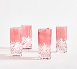 Antique Cut Highball Glasses - Set of 4 | Pottery Barn (US)