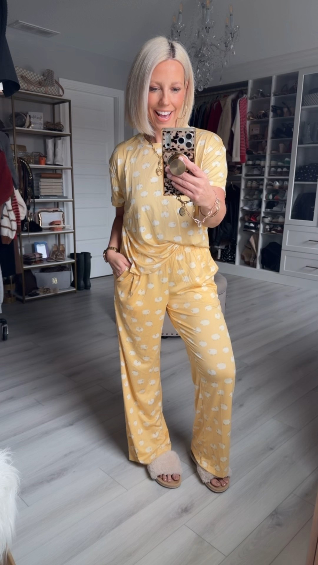 These are my current fav pajamas!!! Sooo comfy and so many cute prints!!! AND only $14.98!!!
⬇️⬇️⬇️ 
Wearing size medium for an extra roomy fit but could have easily done a small. 



#LTKSpringSale #LTKSeasonal #LTKmomlife