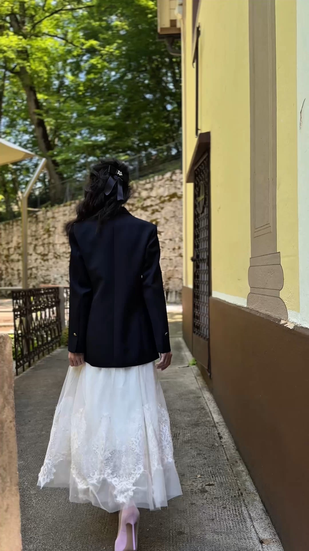 Spring Wedding guest outfit, groom’s best woman, untraditional bridesmaid’s outfit, lace skirt, double breasted blazer, spring church wedding, church wedding guest outfit, morning suit, heels, sister of the groom, groom’s sister outfit for a spring wedding

#LTKSeasonal #LTKParties #LTKWedding