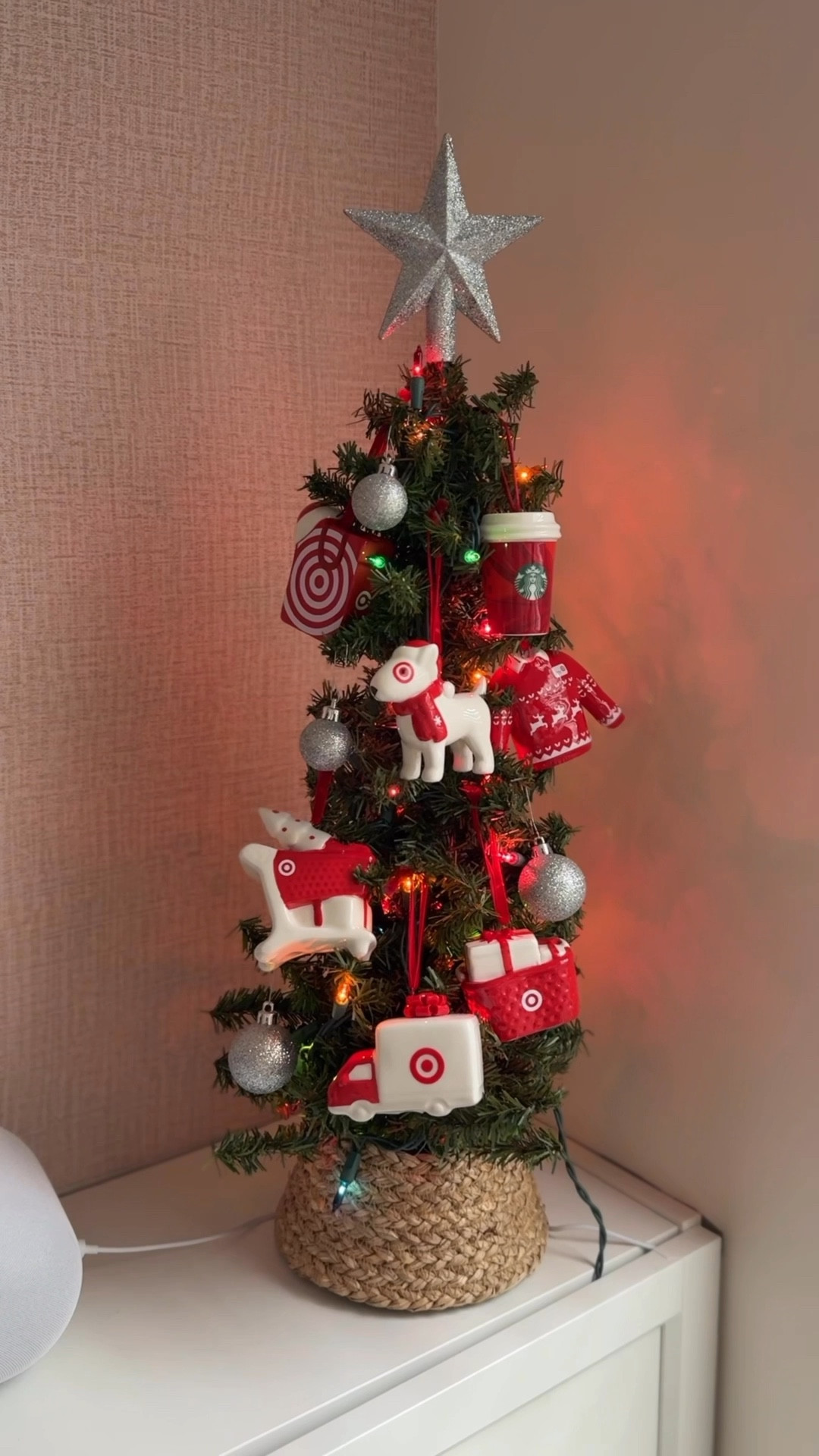 Target ornaments, already sold out in many stores but still available online! Get them this Black Friday Cyber Monday weekend before they’re gone! Perfect mini christmas tree decor idea for a home office or Target lover’s room!

#LTKWatchNow #LTKHoliday #LTKSeasonal