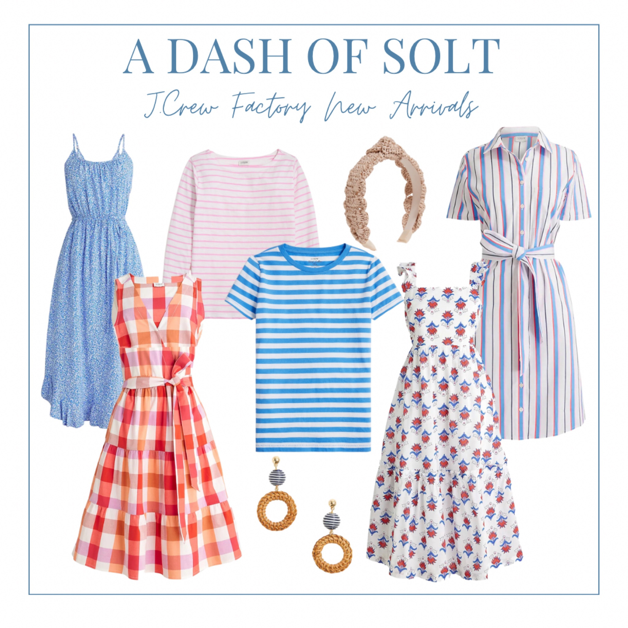 New summer arrivals from J.Crew Factory! So many cute red, white and blue styles for the Fourth of July! 

Summer style, Fourth of July outfit, summer outfit, Independence Day, July 4 outfit, July 4 style, red white and blue, American style, preppy style, preppy, classic style, classic fashion, J.Crew, J.Crew Factory, summer dresses, rattan, headband

#LTKunder100 #LTKstyletip #LTKSeasonal