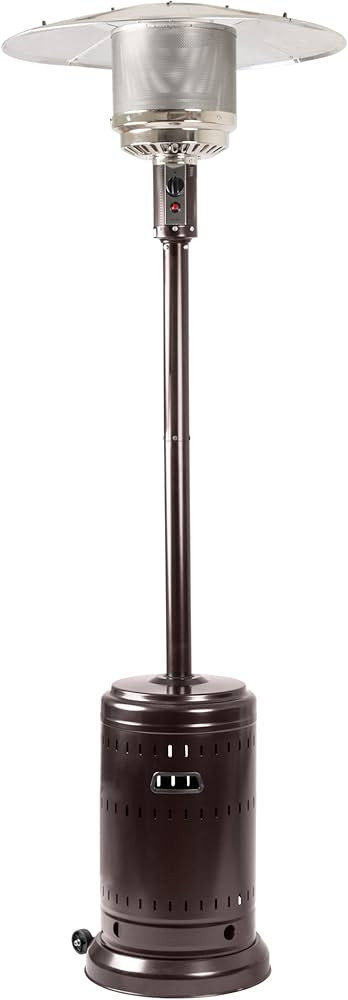 Amazon Basics 46,000 BTU Outdoor Propane Patio Heater with Wheels, Commercial & Residential, 32.1... | Amazon (US)