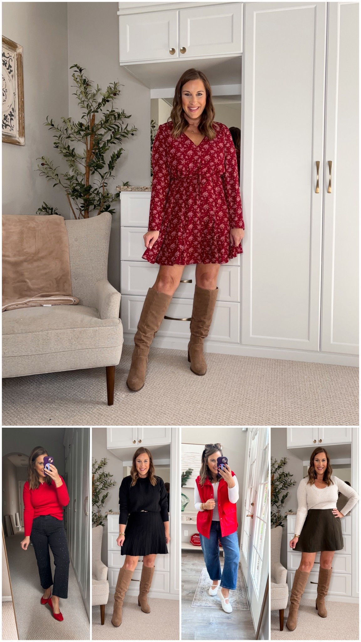 Holiday style- casual to dressy outfits ❤️🤩 everything is so comfy!

TTS- medium 

#LTKHoliday #LTKootd #LTKMidsize