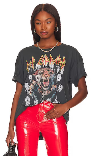 Def Leppard Vertigo Tee in Vintage Black | Revolve Clothing (Global)