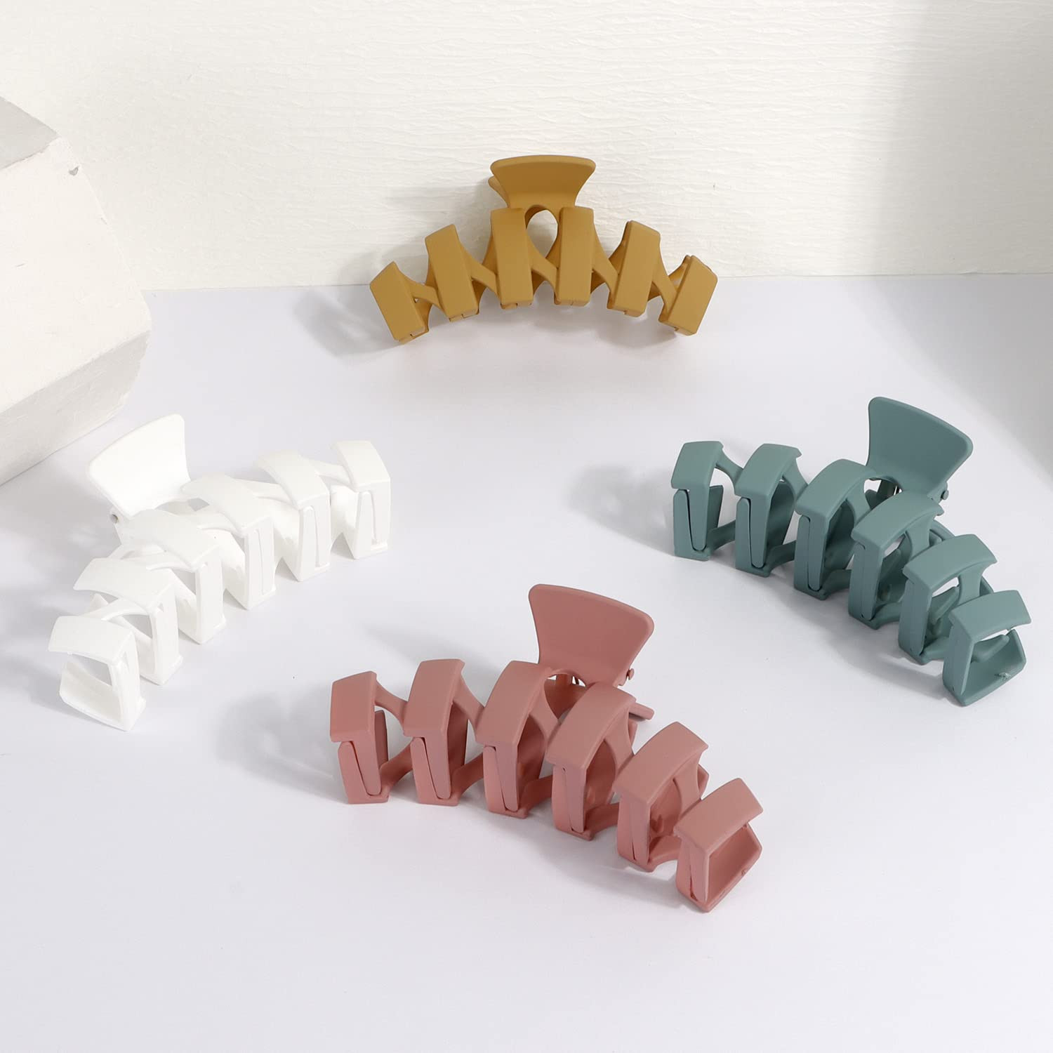 SuPoo Big Hair Claw Clips 4.7" Large Hair Clips for Thick Hair Matte Banana Hair Claw Jumbo Jaw C... | Amazon (US)