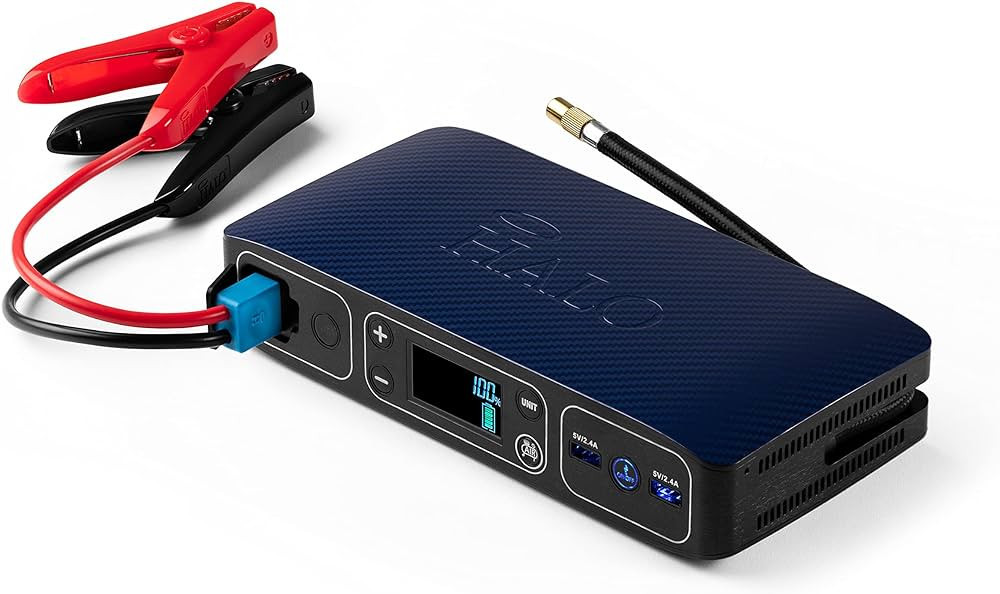 Halo Automotive Bolt Air 58830 mWh Portable Emergency Power Kit with Tire Pump, 4 Interchangeable... | Amazon (US)