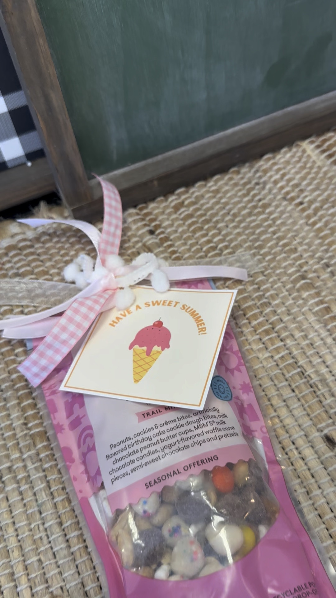 Summer Fun Gift Idea! Have A Sweet Summer🍦 This ice cream sundae trail mix by Favorite Day is the perfect treat. Add this gift tag & it’s the sweetest combo! Happy Gifting 🖤

#LTKVideo #LTKGiftGuide #LTKSeasonal