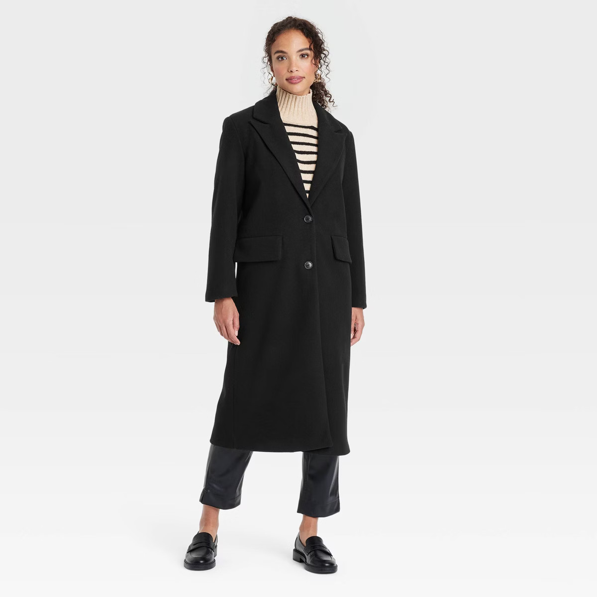 Women's Faux Wool Topcoat - A New Day™ | Target
