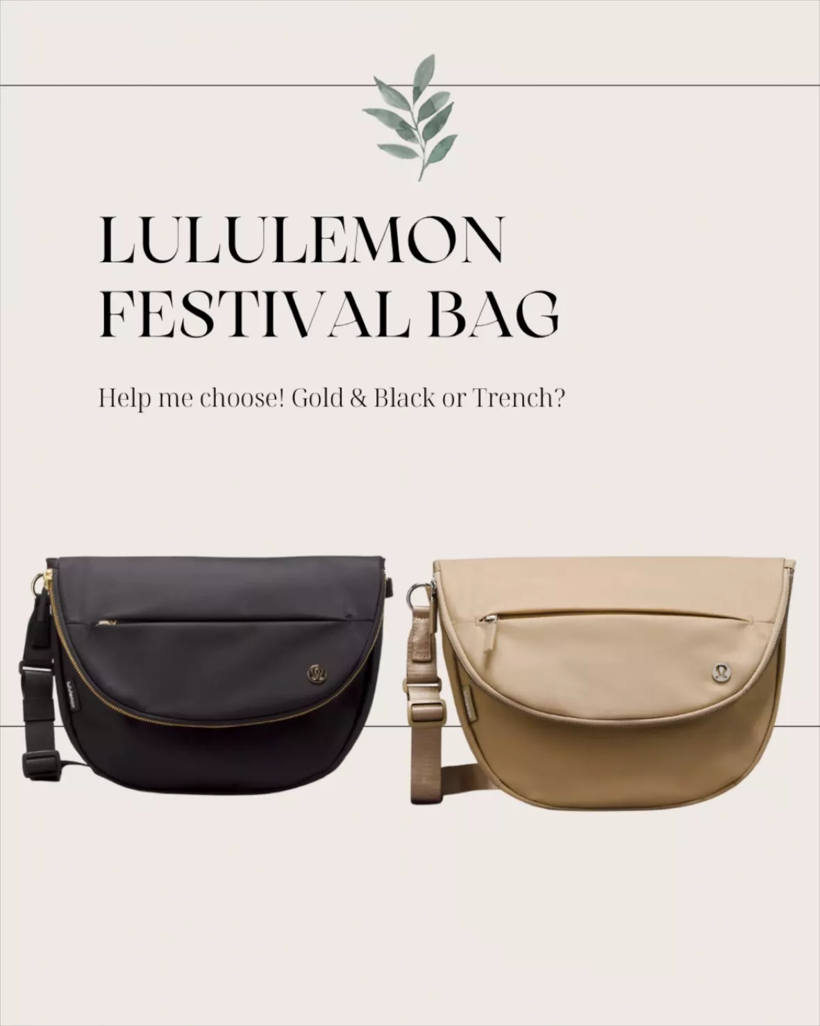  Lululemon All Night Festival Bag 5 L (Black