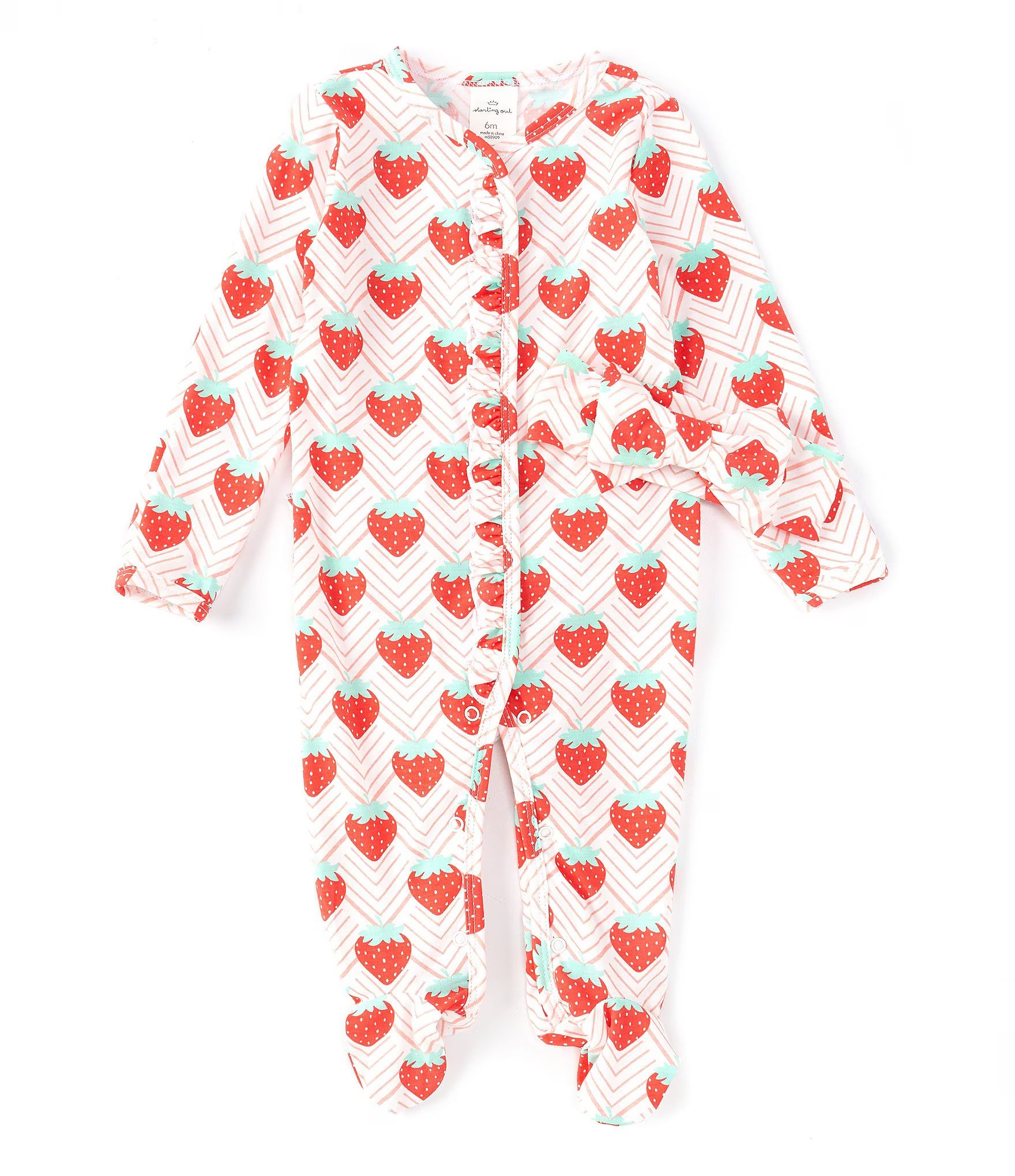 Baby Girl 3-9 Months Long Sleeve Strawberry Layette Set | Dillard's