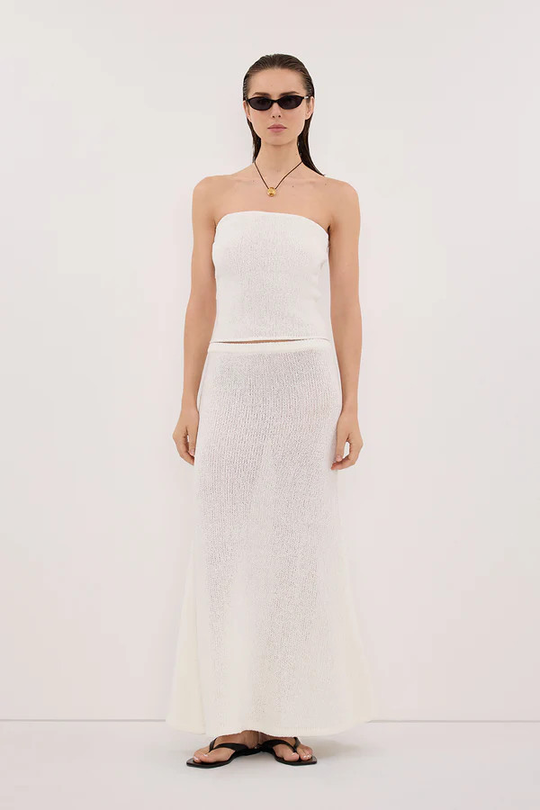 ALTHEA OFF WHITE MAXI SKIRT | DISSH