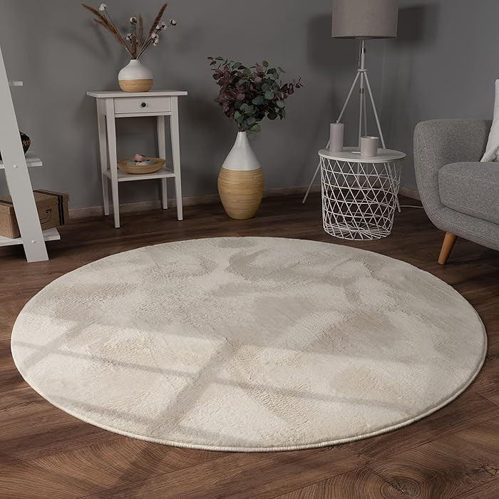 Paco Home Teppich Wohnzimmer Kunstfell weich waschbar modern elegant pflegeleicht Felloptik Uni S... | Amazon (DE)