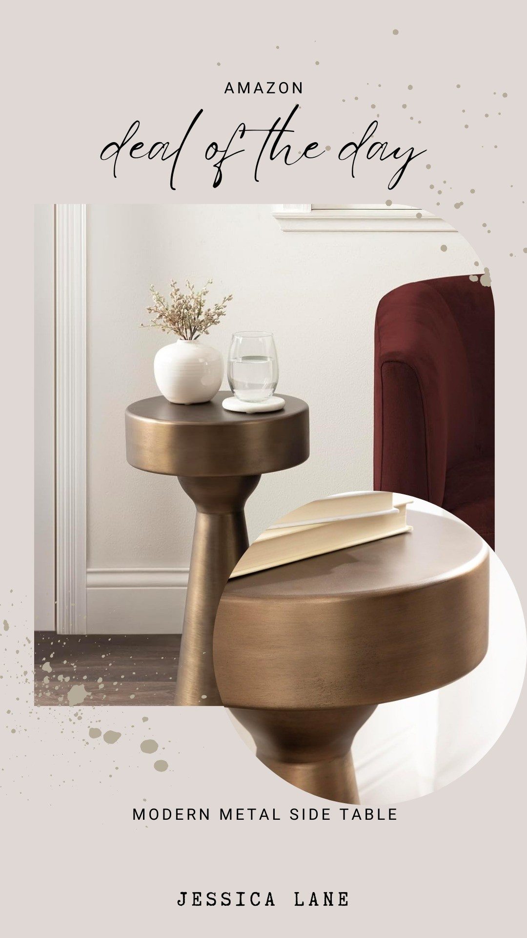 A modern metal side table with a clean, minimalist design that’s easy to style anywhere.#AmazonFinds #FurnitureFinds

#LTKSaleAlert #LTKHome #LTKFindsUnder100