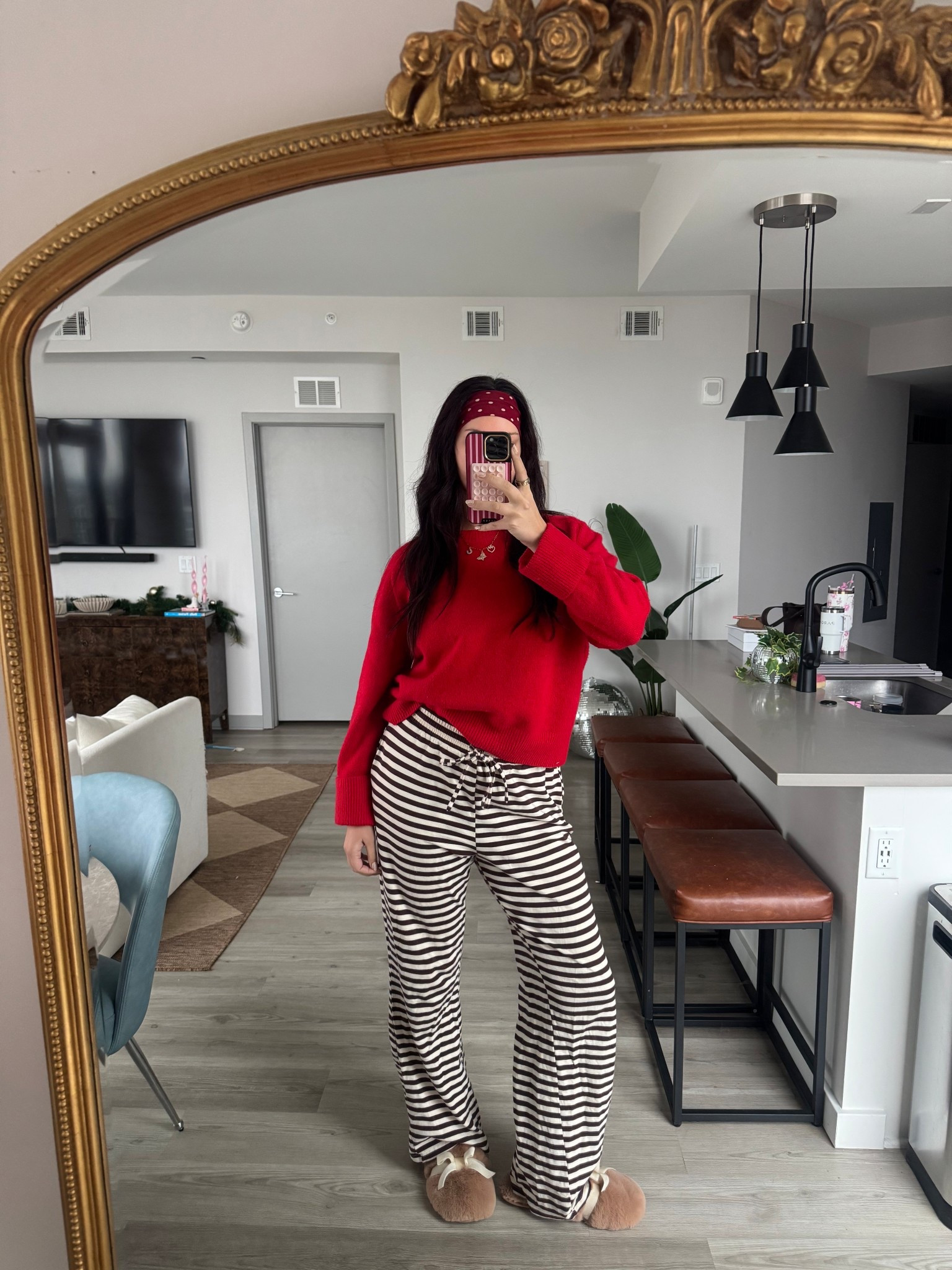 Cozy work from home outfit ❤️ red for Valentine’s Day (month) lol 

#LTKSeasonal #LTKootd #LTKValentine